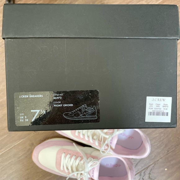 J. Crew Women's Pink and White Sneakers NWT - Picture 5 of 6